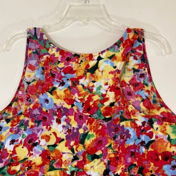 Cabi Top Racer Back Shell Pullover Colorful Design Lightweight Sleeveless SZ XL - Picture 7 of 10